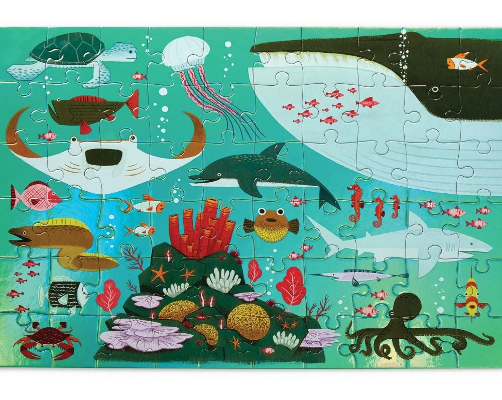 Crocodile Creek Puzzel Shimmering Sea 4jr+ / 60 Stks 2 Crocodile Creek Puzzel Shimmering Sea 4jr+ / 60 Stks - Afbeelding 2