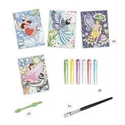 DJECO Glitter Zand Feeën 7 Jr+ -Creatieve Speelgoed Winkel DJECOglitterzandfeeendj09516a