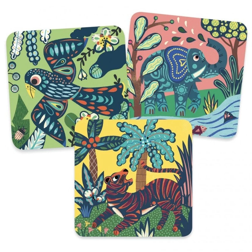 DJECO Krasfolie Kaarten Grote Dieren 3 Jr+ 3 DJECO Krasfolie Kaarten Grote Dieren 3 Jr+ - Afbeelding 3