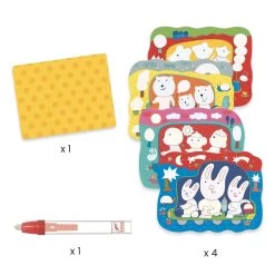 DJECO Magisch Kleuren Hidden On The Road 18 Mnd+ -Creatieve Speelgoed Winkel DJECOmagischkleurenhiddenontheroad18mnd DJ09066b