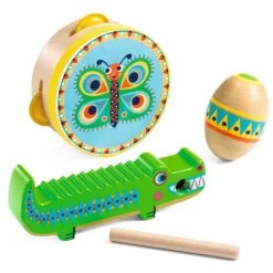 DJECO Muziekinstrumenten Set Percussie Animambo