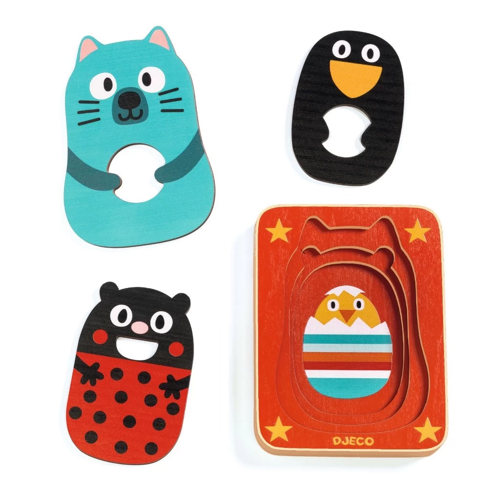 DJECO Puzzel 3 Lagen Max & Co 1 Jr+ 1 DJECO Puzzel 3 Lagen Max & Co 1 Jr+