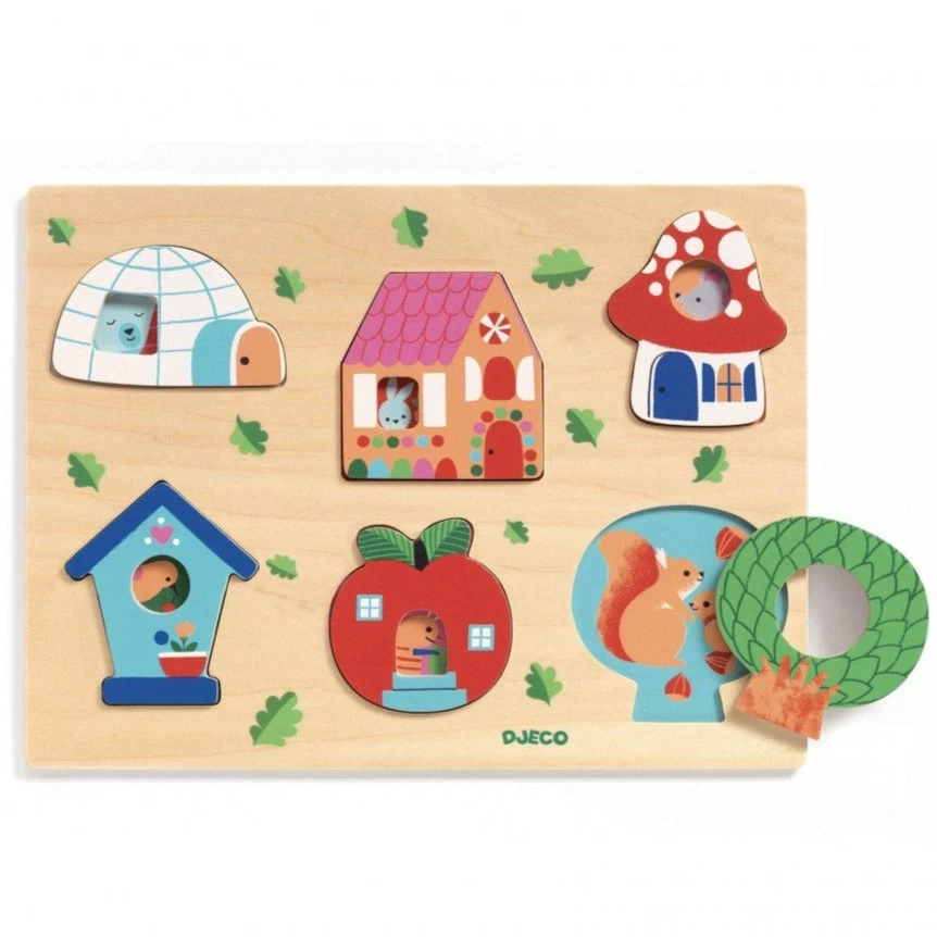DJECO Puzzel Coucou Huis 18 Mnd+ 2 DJECO Puzzel Coucou Huis 18 Mnd+ - Afbeelding 2