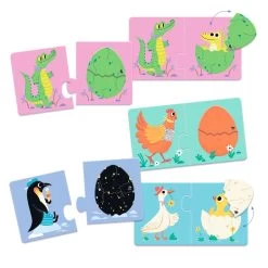 DJECO Puzzel Duo Articulo Grappige Eieren 2 Jr+ -Creatieve Speelgoed Winkel DJECOpuzzelduoarticulograppigeeierenDJ08193