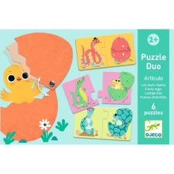 DJECO Puzzel Duo Articulo Grappige Eieren 2 Jr+ -Creatieve Speelgoed Winkel DJECOpuzzelduoarticulograppigeeierenDJ08193e