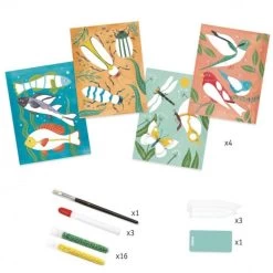 DJECO Schilderen Met Kralen Zoologie 7 Jr+ -Creatieve Speelgoed Winkel DJECOschilderenmetkralenzoologieDJ09410c