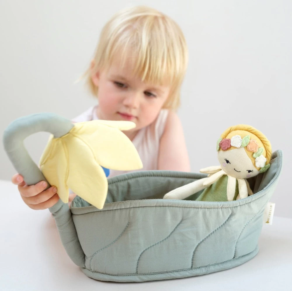 Fabelab Poppenmandje Bloemendouche 2 Fabelab Poppenmandje Bloemendouche - Afbeelding 2