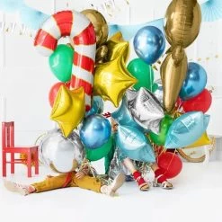 Folie Ballon Candy Cane Rood Wit 82 Cm -Creatieve Speelgoed Winkel Folieballoncandycaneroodwit82cmFB53 007b