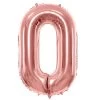 Folie Ballon Cijfer 0 Roze 86 Cm
