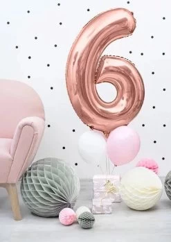 Folie Ballon Cijfer 6 Roze 86 Cm -Creatieve Speelgoed Winkel Folieballoncijfer6roze86cmFB1M 6 019Rb