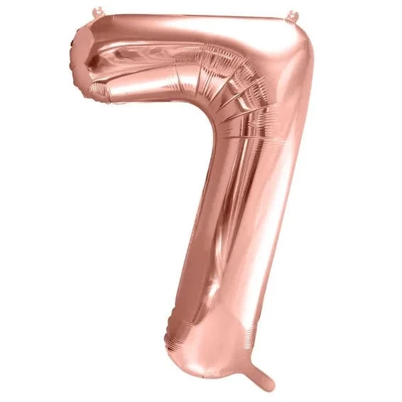 Folie Ballon Cijfer 7 Roze 86 Cm 1 Folie Ballon Cijfer 7 Roze 86 Cm