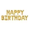 Folie Ballon Slinger Happy Birthday Goud 340 Cm