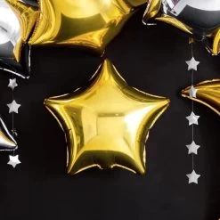 Folie Ballon Ster Goud 40 Cm -Creatieve Speelgoed Winkel Folieballonstergoed40cmFB3M 019b