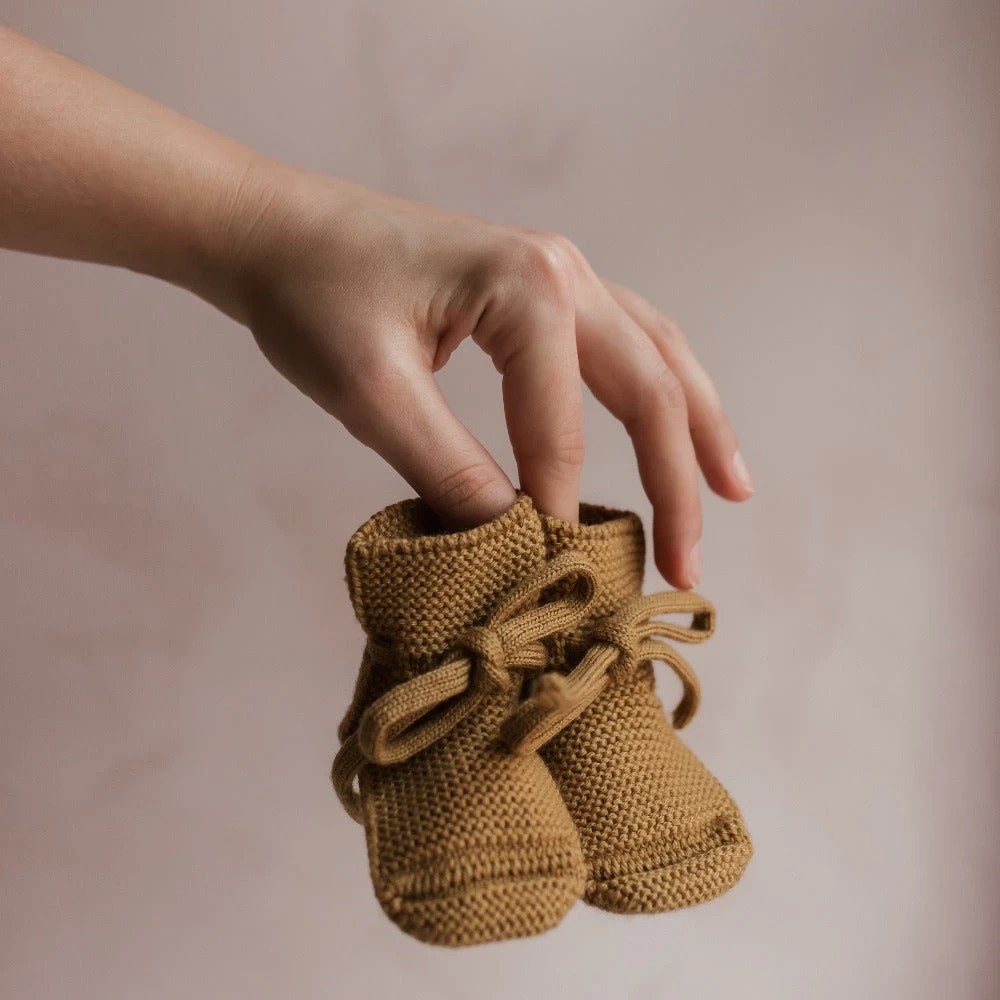 HVID Slofjes Ochre 0-9 Mnd 5 HVID Slofjes Ochre 0-9 Mnd - Afbeelding 5