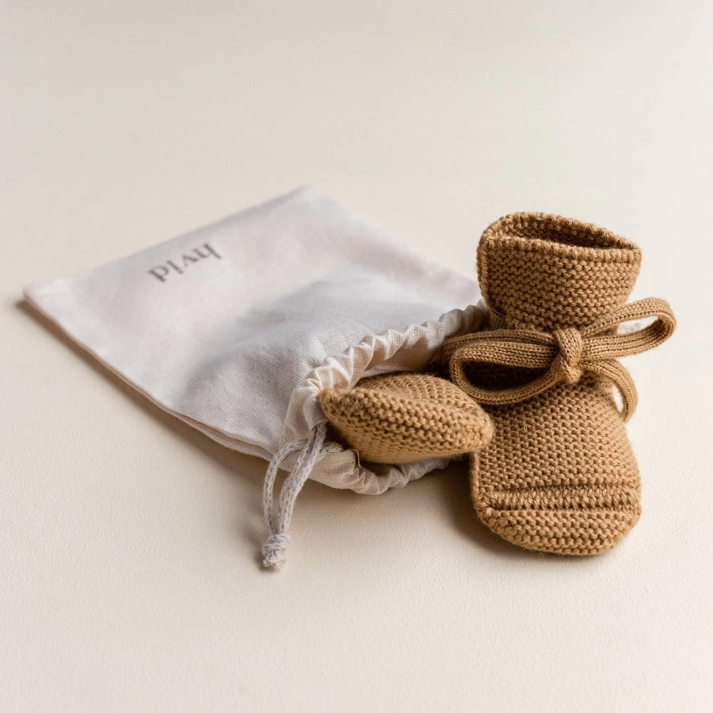 HVID Slofjes Ochre 0-9 Mnd 3 HVID Slofjes Ochre 0-9 Mnd - Afbeelding 3