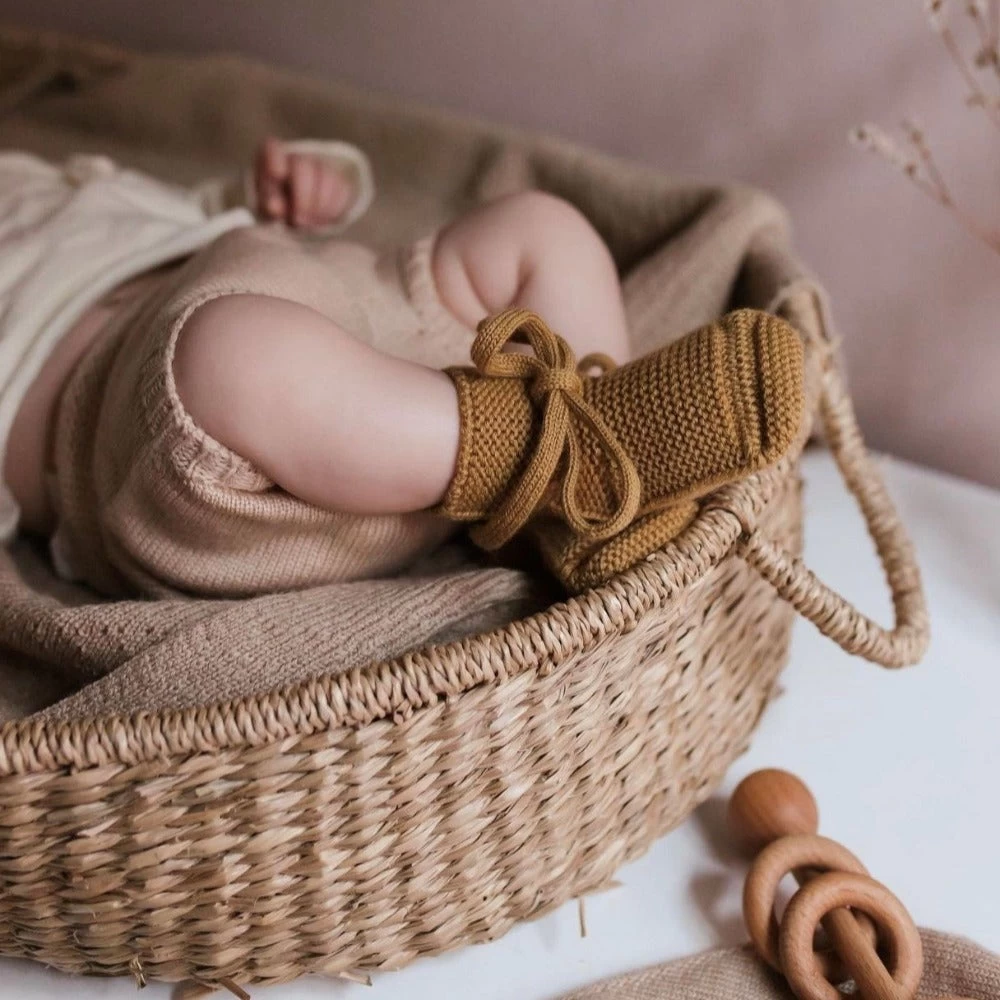 HVID Slofjes Ochre 0-9 Mnd 6 HVID Slofjes Ochre 0-9 Mnd - Afbeelding 6