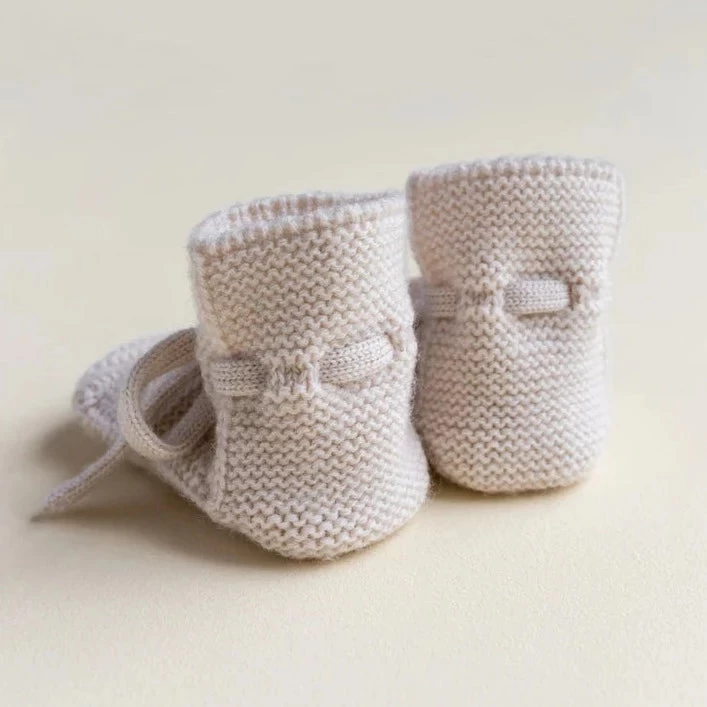 HVID Slofjes Off White 9-15 Mnd 2 HVID Slofjes Off White 9-15 Mnd - Afbeelding 2