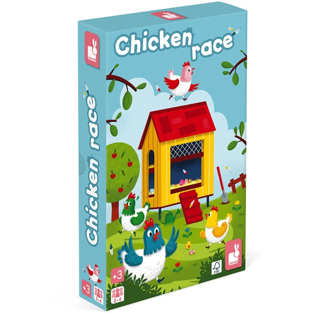 JANOD Ganzenbord Kippenrace 3-7 Jr 4 JANOD Ganzenbord Kippenrace 3-7 Jr - Afbeelding 4