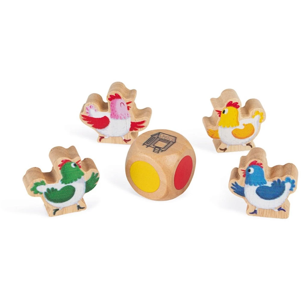 JANOD Ganzenbord Kippenrace 3-7 Jr 3 JANOD Ganzenbord Kippenrace 3-7 Jr - Afbeelding 3