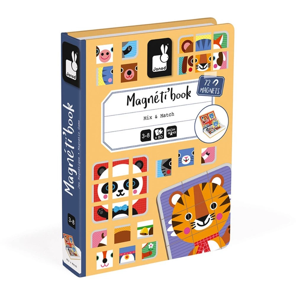 JANOD Magneetboek Mix En Match 3jr+ 1 JANOD Magneetboek Mix En Match 3jr+