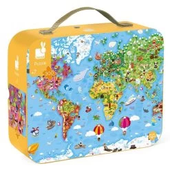 JANOD Puzzel Wereld Gigant 7 Jr/ 300 Stks