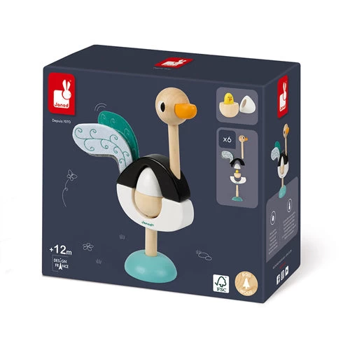 JANOD Stapeltoren Struisvogel 1 Jr+ 4 JANOD Stapeltoren Struisvogel 1 Jr+ - Afbeelding 4