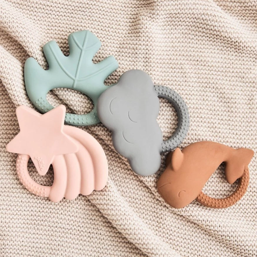 Jollein Bijtring Leaves Ash Green 4 Jollein Bijtring Leaves Ash Green - Afbeelding 4