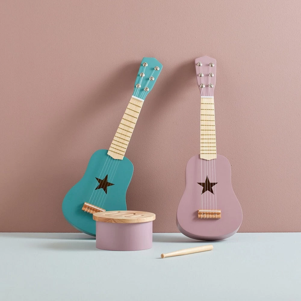 Kids Concept Gitaar Turquoise 2 Kids Concept Gitaar Turquoise - Afbeelding 2
