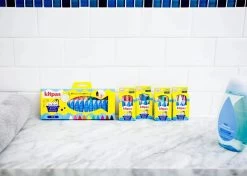 Kitpas Badkrijtjes Bruin Mint Geel 3 Jr+ -Creatieve Speelgoed Winkel Kitpasbadkrijtjesbruinmintgeelb