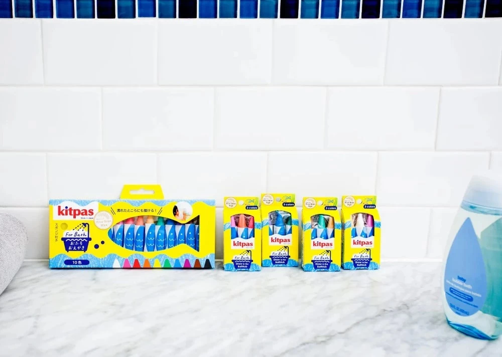 Kitpas Badkrijtjes Groen Blauw Paars 3 Jr+ 4 Kitpas Badkrijtjes Groen Blauw Paars 3 Jr+ - Afbeelding 4