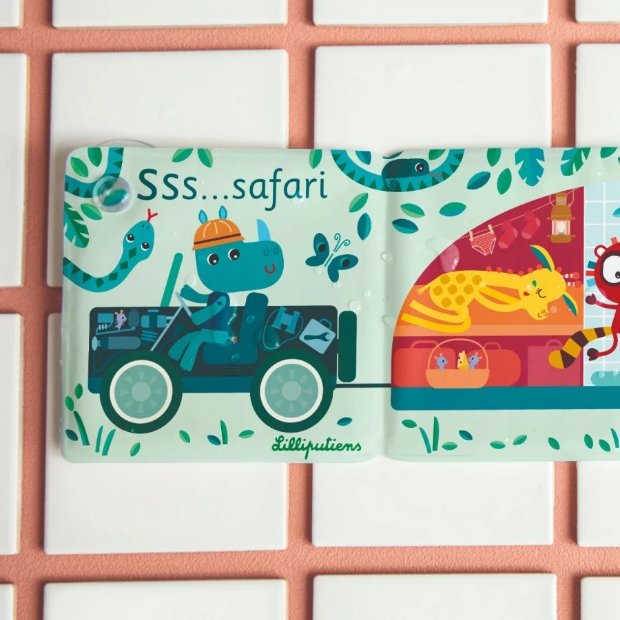 Lilliputiens Magisch Badboekje Safari 1 Jr+ 4 Lilliputiens Magisch Badboekje Safari 1 Jr+ - Afbeelding 4