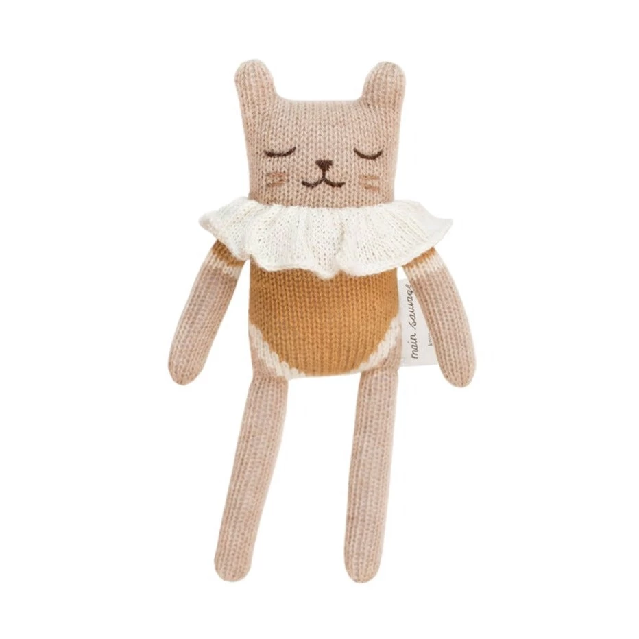 Main Sauvage Knuffel Kitten Ochre 1 Main Sauvage Knuffel Kitten Ochre