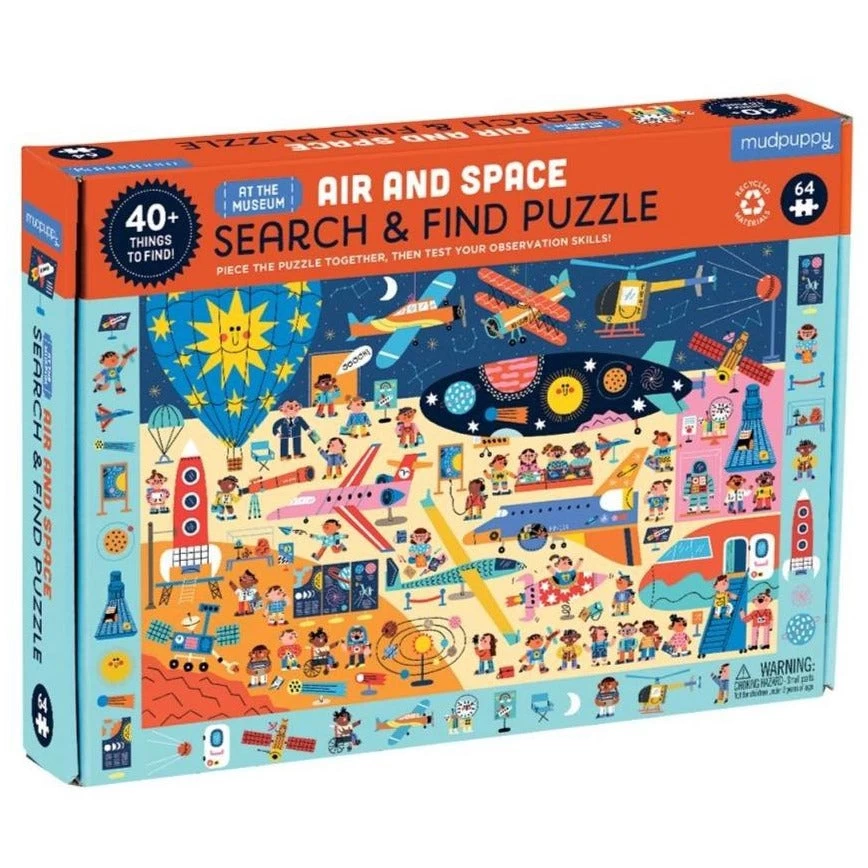 Mudpuppy Observatiepuzzel Air And Space 4 Jr+ / 64 Stks