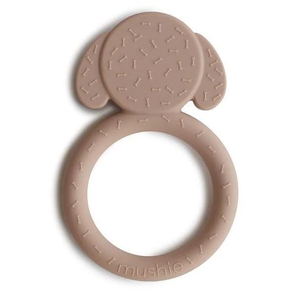 Mushie Bijtring Dog Naturel 3 Mnd+ 2 Mushie Bijtring Dog Naturel 3 Mnd+ - Afbeelding 2