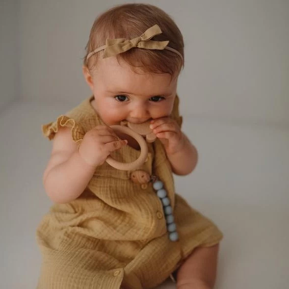 Mushie Bijtring Dog Naturel 3 Mnd+ 3 Mushie Bijtring Dog Naturel 3 Mnd+ - Afbeelding 3