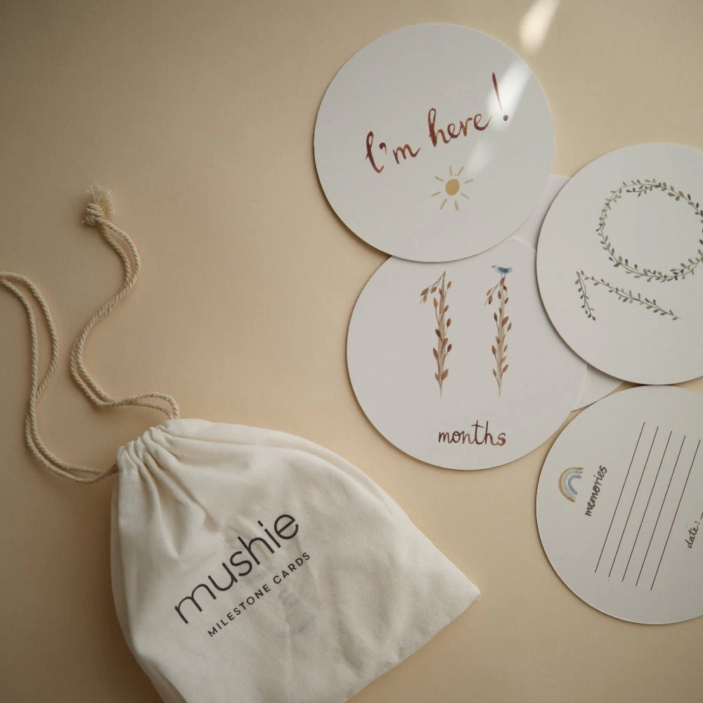 Mushie Milestone Cards 1 Mushie Milestone Cards