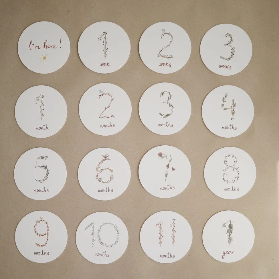 Mushie Milestone Cards 5 Mushie Milestone Cards - Afbeelding 5