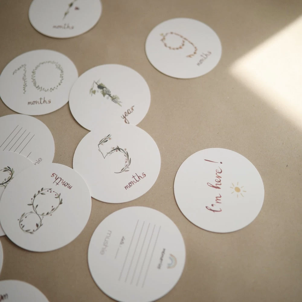 Mushie Milestone Cards 3 Mushie Milestone Cards - Afbeelding 3