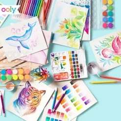 OOLY Waterverf Brush Stiften 18 Stks 6 Jr+ -Creatieve Speelgoed Winkel OOLYwaterverfbrushstiften18stks02130 057f