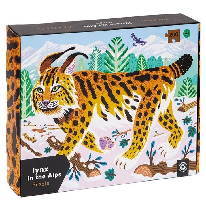 Petit Monkey Puzzel Lynx In The Alpes 8 Jr+ / 200 Stks