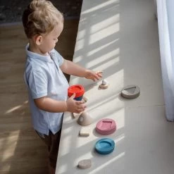 Plan Toys Stapeltoren Raket 18 Mnd+ -Creatieve Speelgoed Winkel PlanToysstapeltorenraket18mnd 5402g