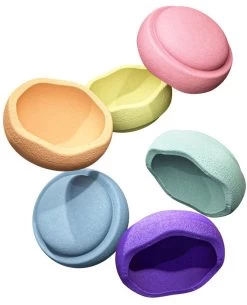 Stapelstein Stapelstenen Regenboog Pastel 6 Stks -Creatieve Speelgoed Winkel StapelsteinstapelstenenRegenboogpaste4260607083196C