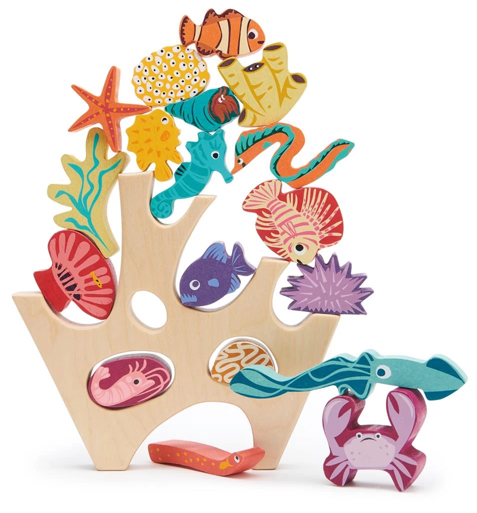 Tender Leaf Toys Stacker Koraalrif 18 Mnd+ 3 Tender Leaf Toys Stacker Koraalrif 18 Mnd+ - Afbeelding 3