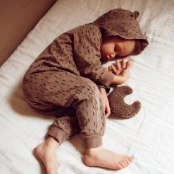 Dappermaentje Speendoekje Maan Teddy Koffie -Creatieve Speelgoed Winkel dappermaentje speendoekje maan teddy koffie c