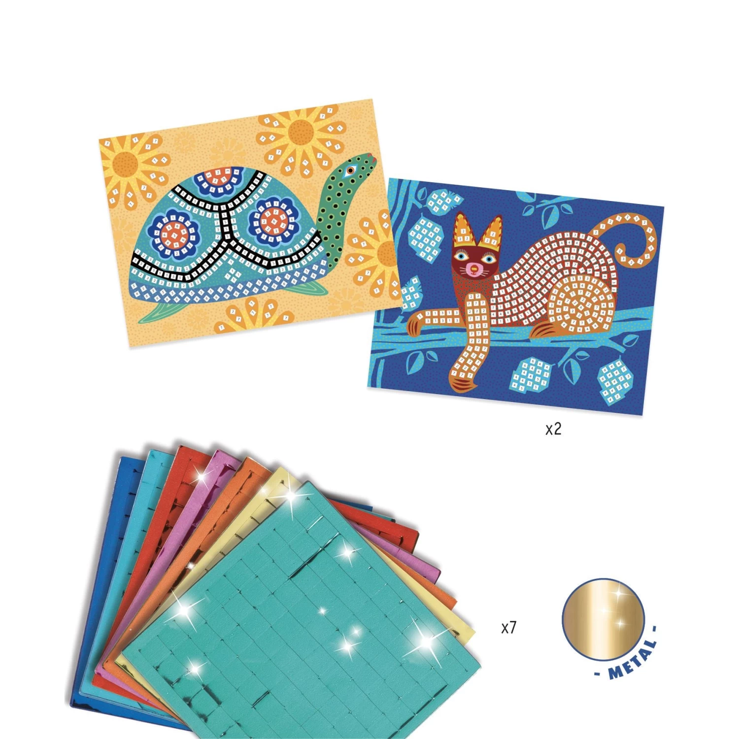DJECO Mozaiek Set Kat Oaxacan 4 Jr+ 3 DJECO Mozaiek Set Kat Oaxacan 4 Jr+ - Afbeelding 3