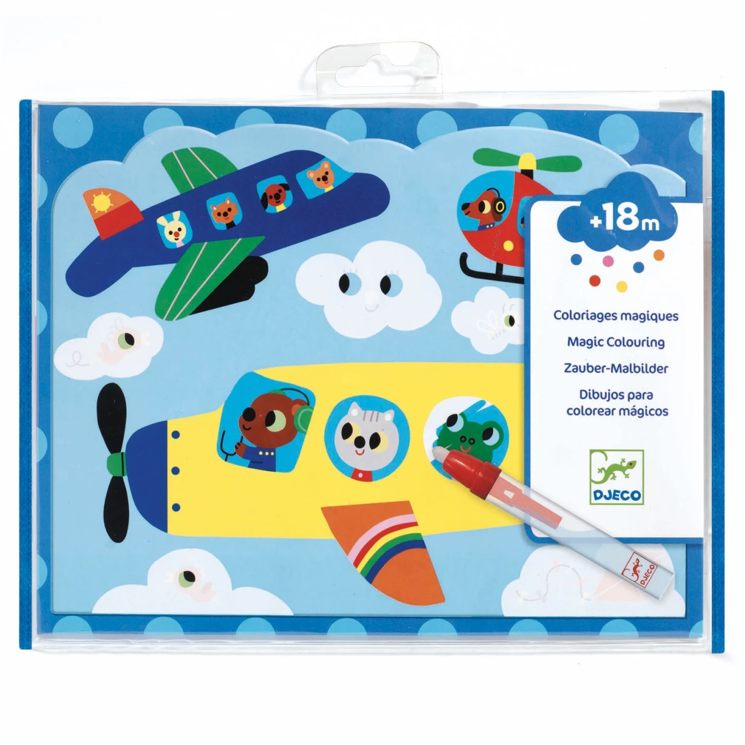 DJECO Magisch Kleuren Hidden Sky 18 Mnd+ 1 DJECO Magisch Kleuren Hidden Sky 18 Mnd+