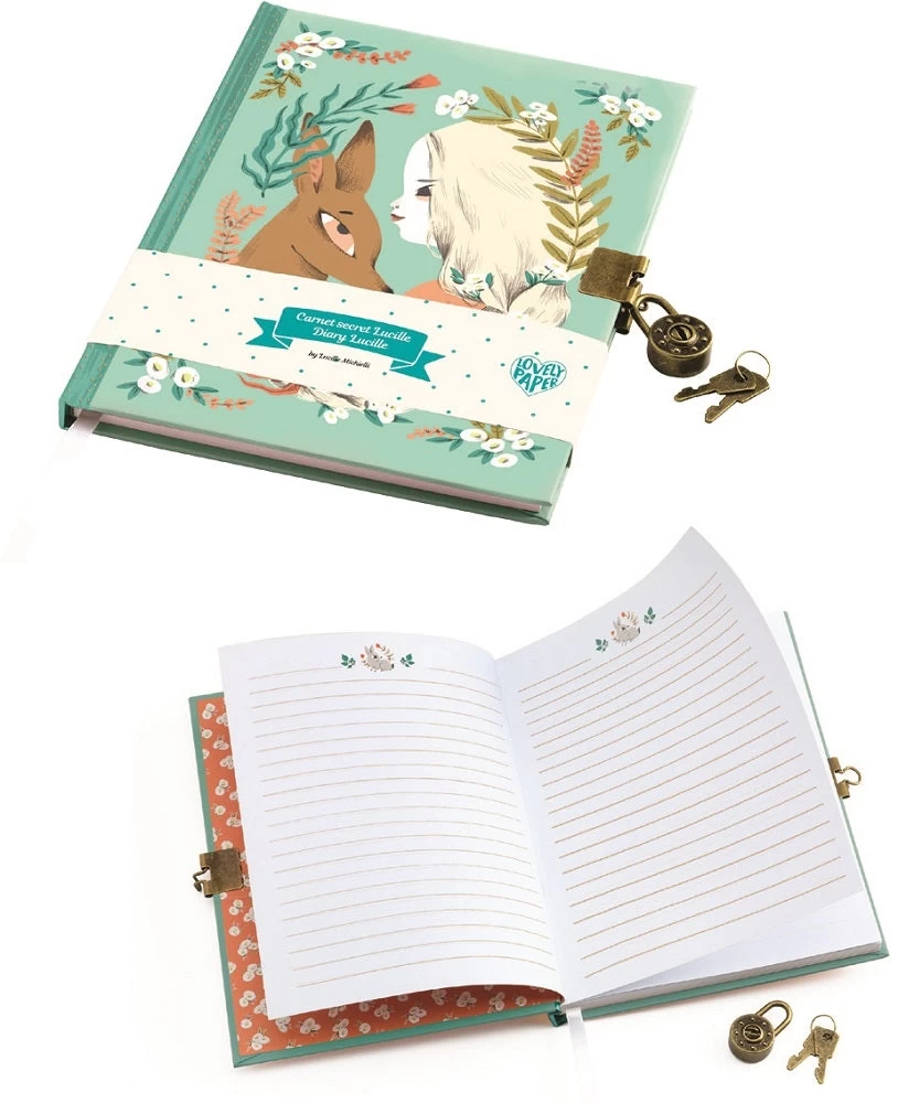 DJECO Dagboek Slot Lucille A5 2 DJECO Dagboek Slot Lucille A5 - Afbeelding 2