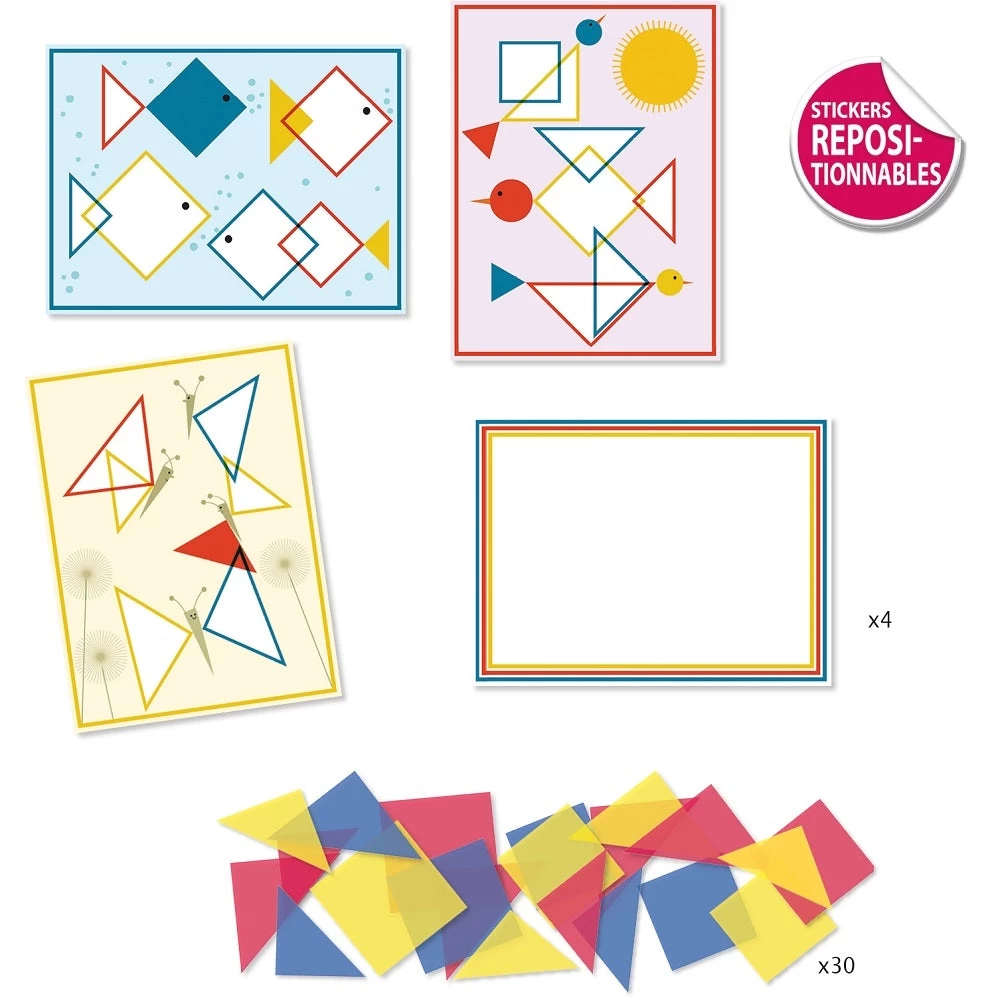 DJECO Raamstickers Magic Squares 3 Jr+ 3 DJECO Raamstickers Magic Squares 3 Jr+ - Afbeelding 3