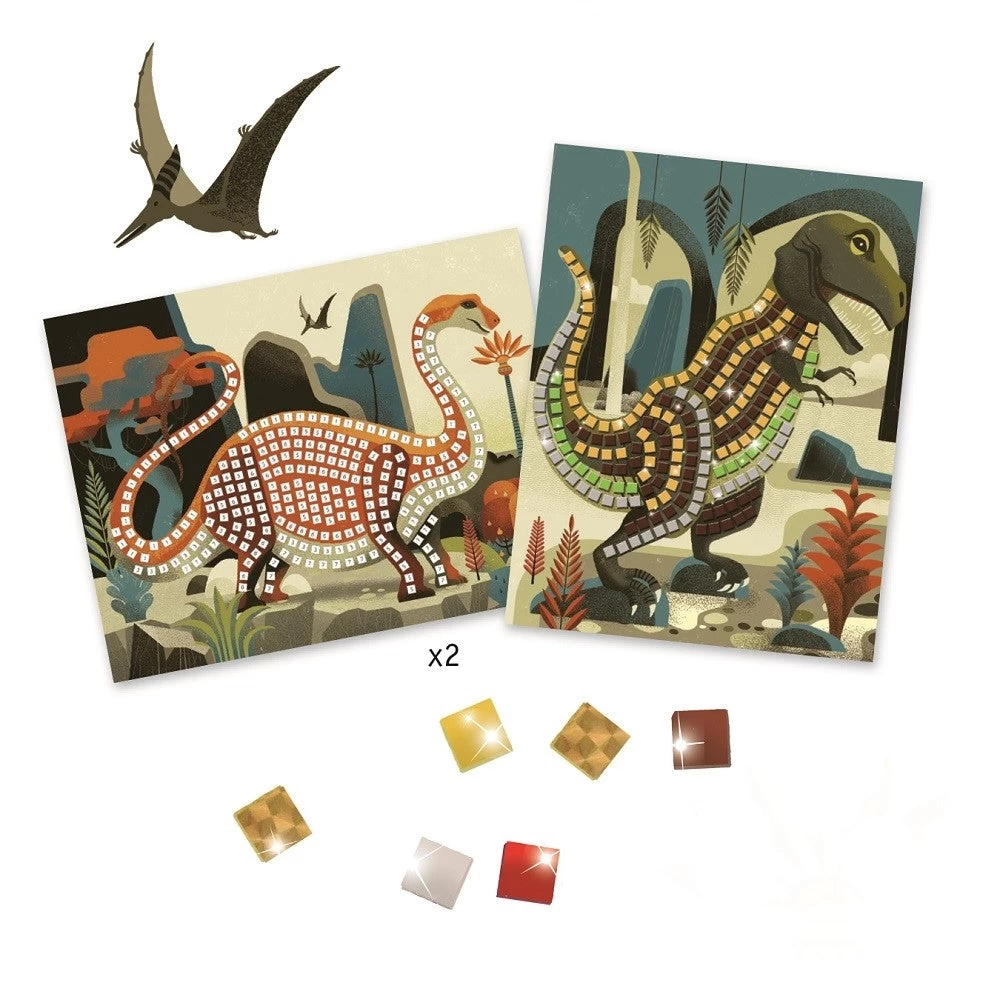DJECO Mozaiek Set Dinosaurus 4 Jr+ 2 DJECO Mozaiek Set Dinosaurus 4 Jr+ - Afbeelding 2