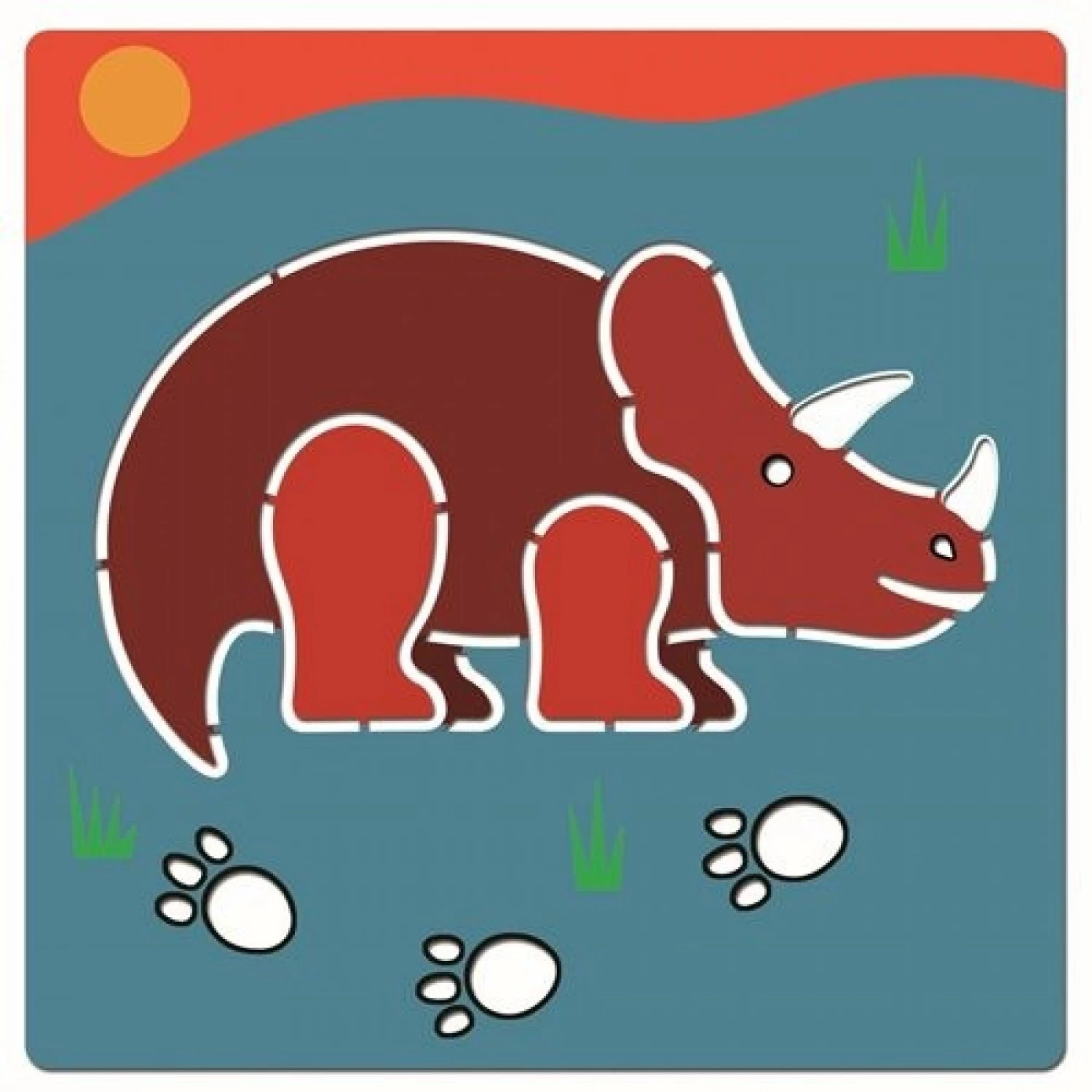 DJECO Tekensjablonen Dino's 4 Jr+ 4 DJECO Tekensjablonen Dino's 4 Jr+ - Afbeelding 4